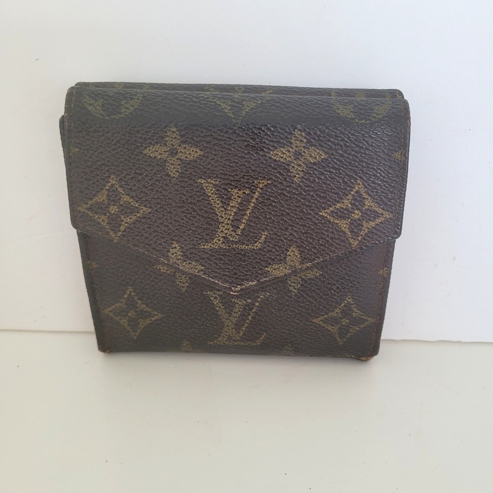 Louis Vuitton Monogram Porte Billets Cartes Credit Wallet Brown AN0920 Vintage - Picture 2 of 12